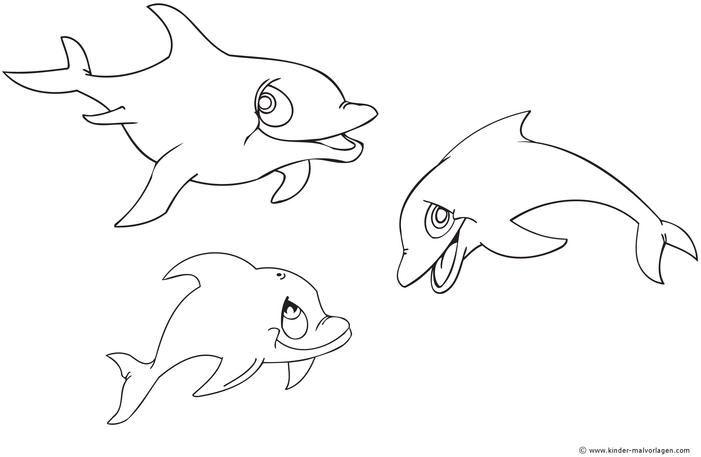 malvorlage-delfine-ausmalen-kreativ