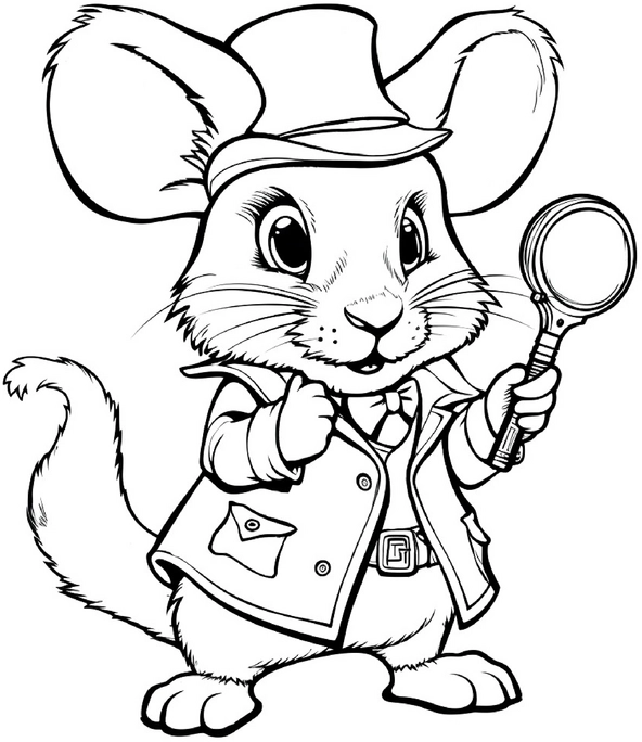 malvorlage-detektiv-maus-mit-lupe