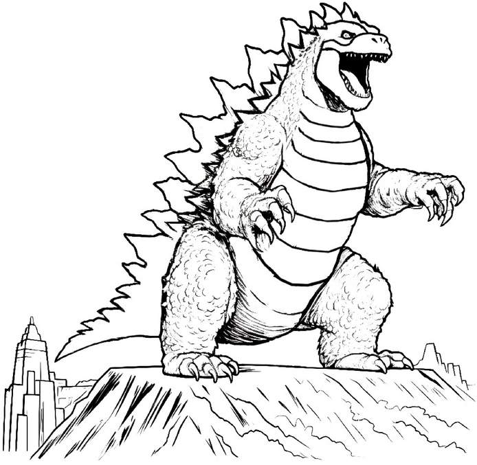 malvorlage-dinosaurier-auf-berg
