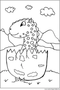 malvorlage-dinosaurier-aus-ei-schluepfen
