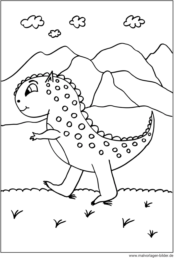 malvorlage-dinosaurier-ausmalbild