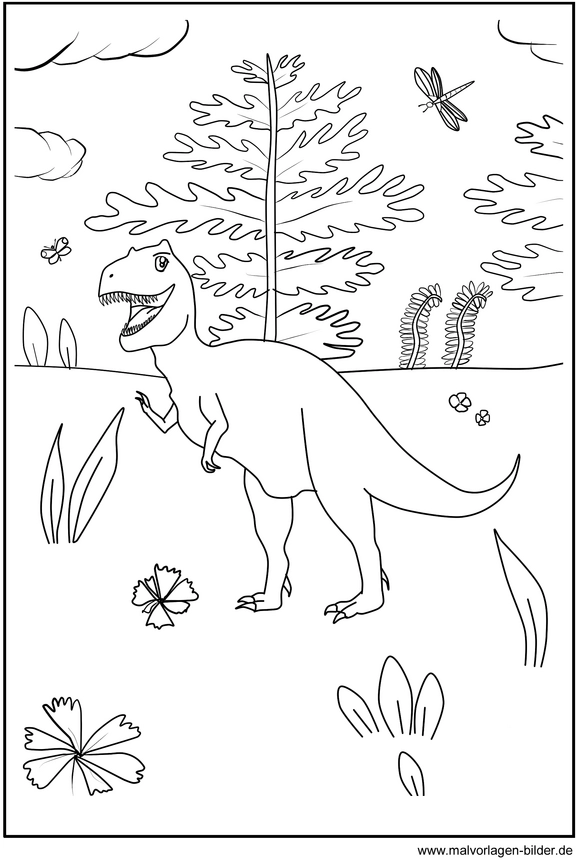 malvorlage-dinosaurier-ausmalen