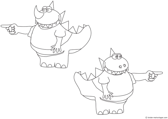malvorlage-dinosaurier-comic-stil-ausmalen