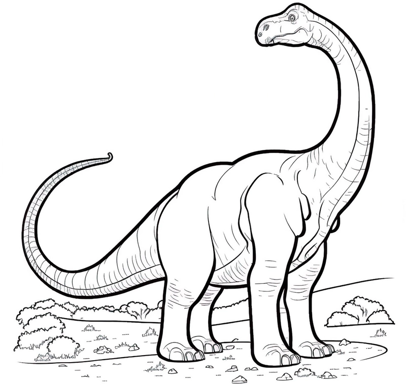 malvorlage-dinosaurier-langer-hals-kreativ-ausmalen