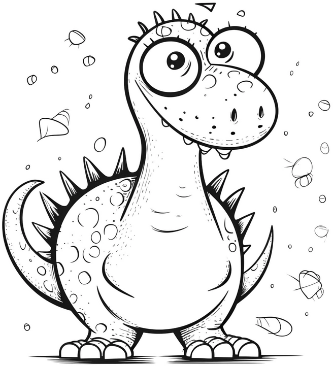 malvorlage-dinosaurier-niedlich-ausmalen