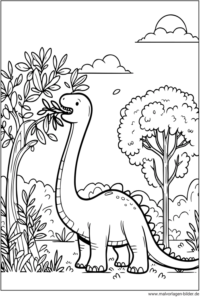 malvorlage-dinosaurier-pflanzenfresser-ausmalbild