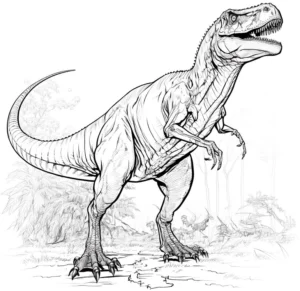 malvorlage-dinosaurier-tyrannosaurus-ausmalen