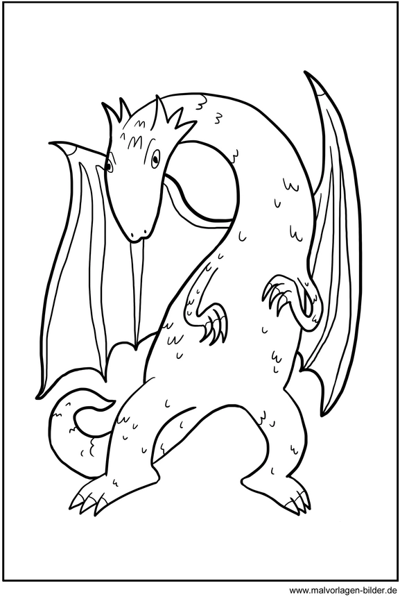 malvorlage-drache-ausmalen