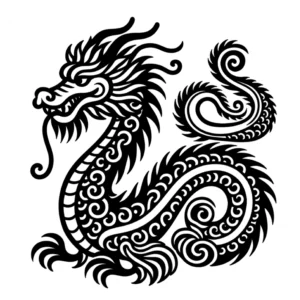 malvorlage-drache-mit-mustern-zum-ausmalen