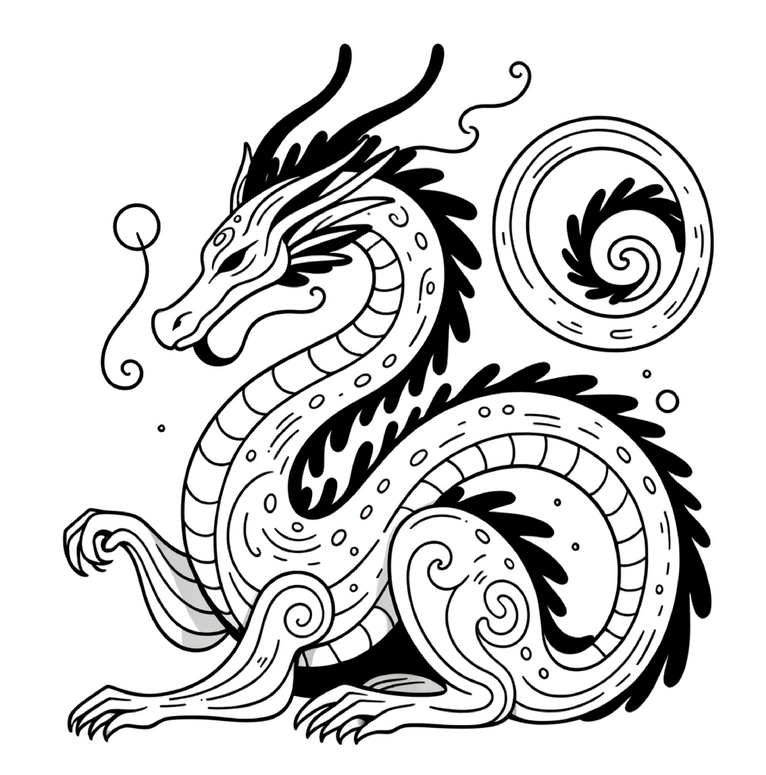 malvorlage-drachen-mit-kreativen-mustern