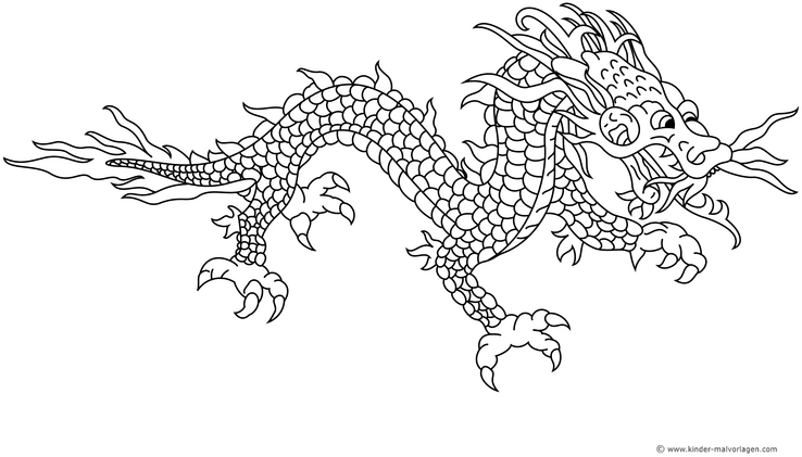 malvorlage-drachen-mit-schuppen