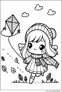 malvorlage-drachensteigen-im-herbst