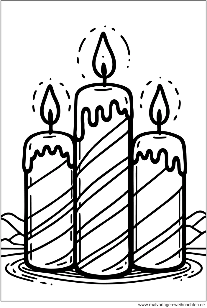 malvorlage-drei-kerzen-weihnachten
