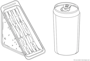 malvorlage-dreiecksandwich-getraenkedose