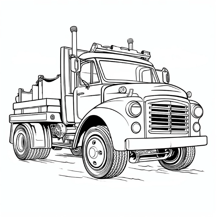 malvorlage-eines-lkws-fuer-kinder