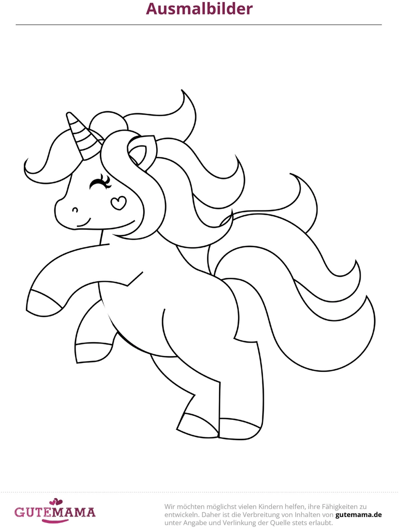 malvorlage-einhorn-fröhliches-ausmalbild