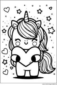malvorlage-einhorn-mit-herz-ausmalen