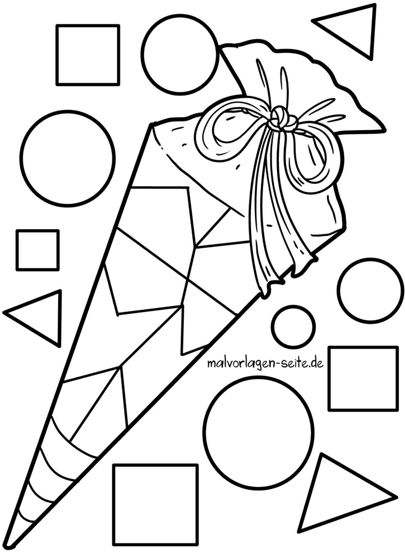 malvorlage-eis-in-geometrischen-formen