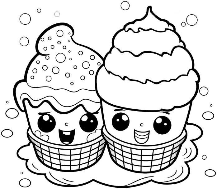 malvorlage-eisbecher-mit-gesicht-und-streuseln