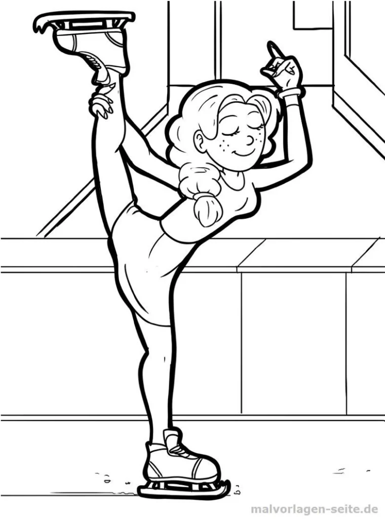 malvorlage-eiskunstlauf-maedchen-elegant