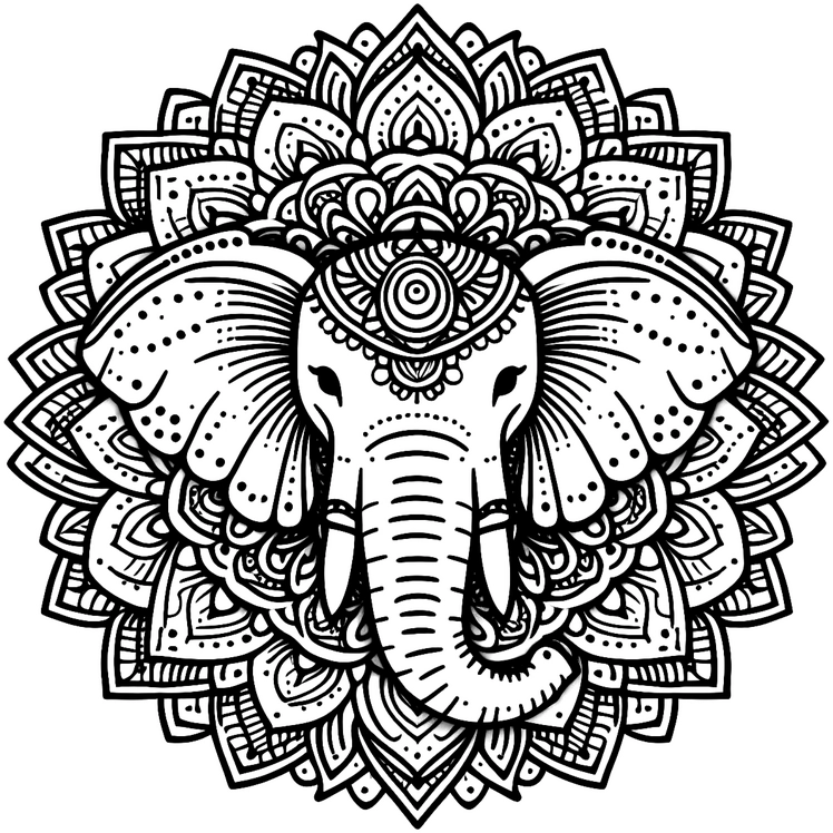 malvorlage-elefant-mandala-ausmalbild