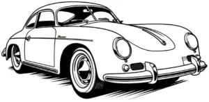 malvorlage-elegantes-auto-zum-ausmalen