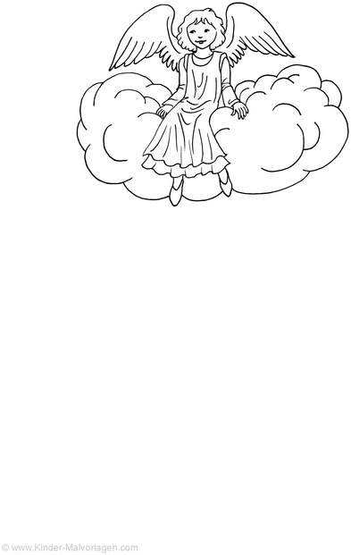 malvorlage-engel-auf-wolke
