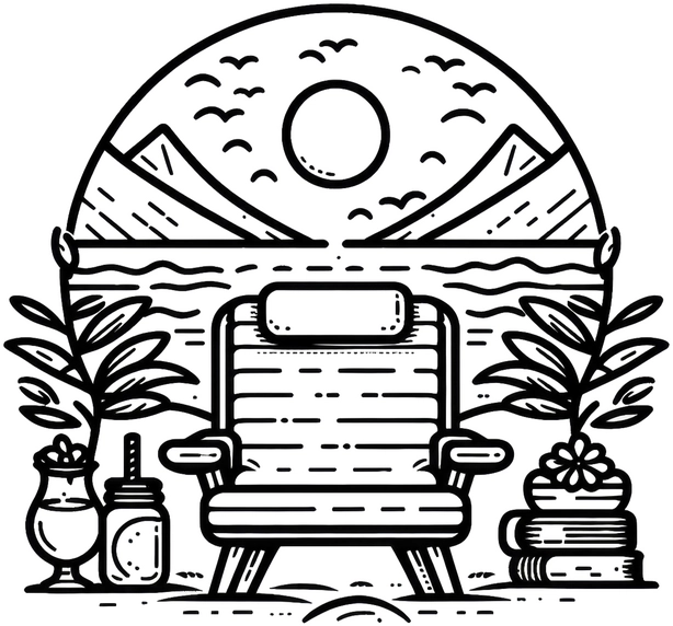 malvorlage-entspannender-stuhl-mit-naturmotiv