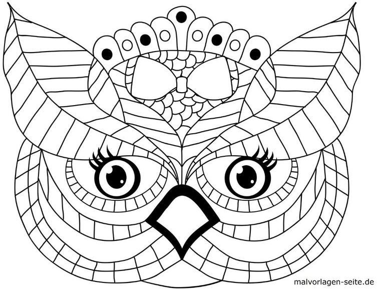 malvorlage-eule-muster-ausmalen