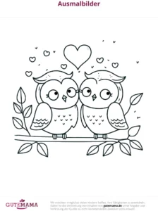 malvorlage-eulen-herzen-ausmalen