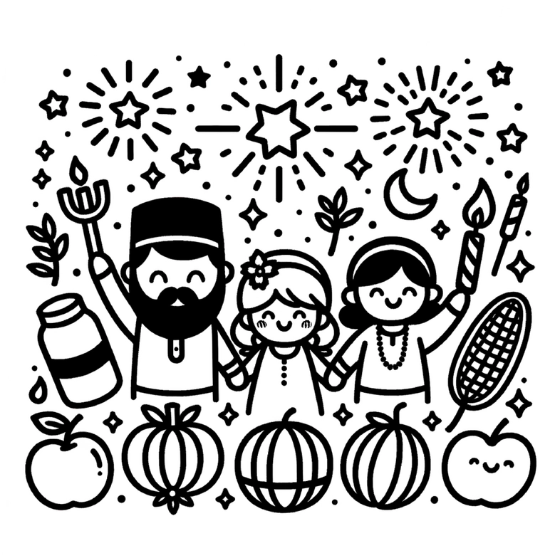 malvorlage-familienfest-erntesymbole