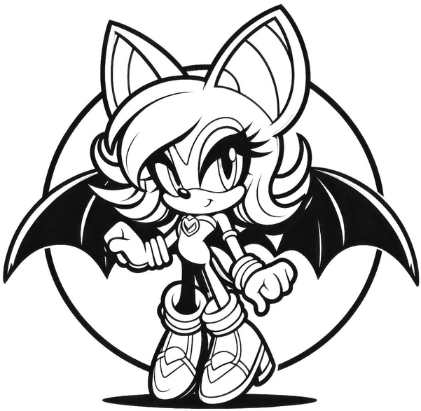 malvorlage-fantasiefigur-mit-fluegeln-zum-ausmalen