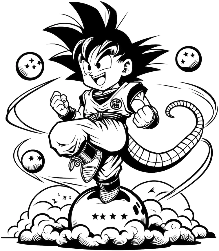 malvorlage-fantasievoller-charakter-auf-wolke