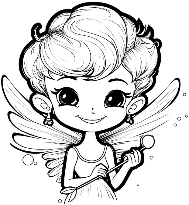 malvorlage-feenmaedchen-mit-zauberstab-und-fluegeln