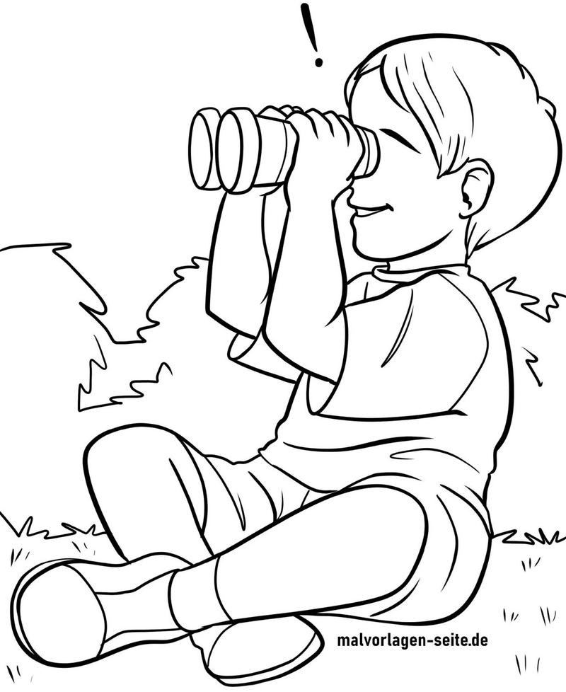 malvorlage-fernglas-beobachtungen-eines-neugierigen-kindes