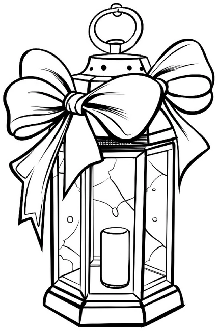 malvorlage-festliche-laterne-mit-schleifenband