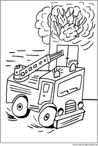 malvorlage-feuerwehrfahrzeug-im-einsatz