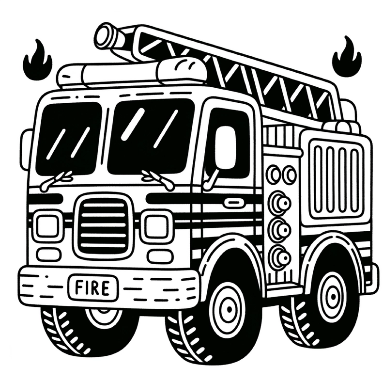 malvorlage-feuerwehrwagen-ausmalbilder-kostenlos