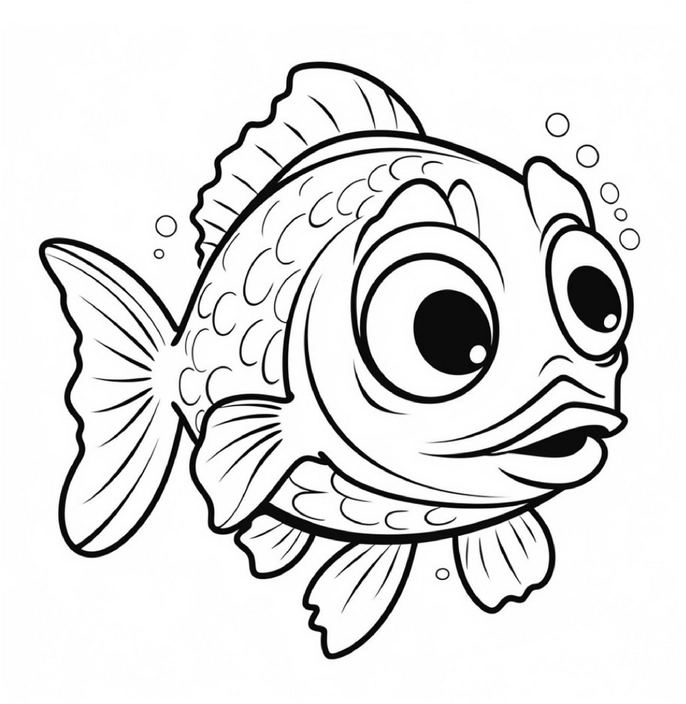 malvorlage-fisch-mit-grossen-augen