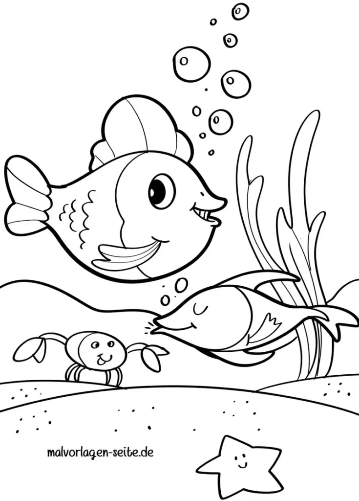 malvorlage-fische-und-meeresbewohner-zum-ausmalen