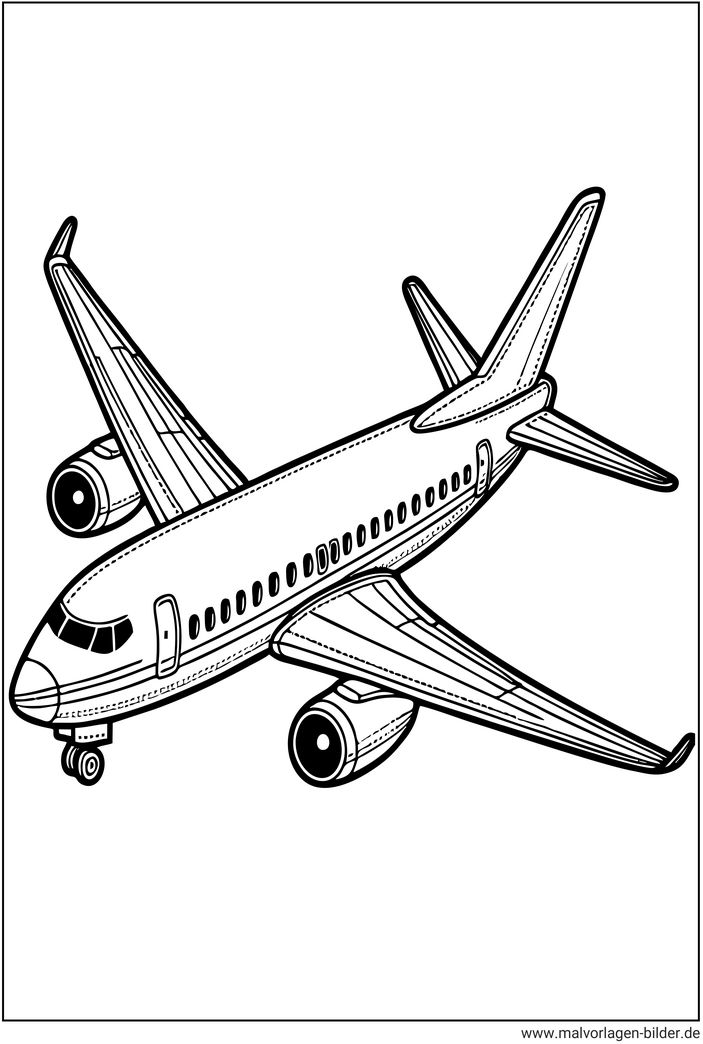 malvorlage-flugzeug-ausmalen-kreativ