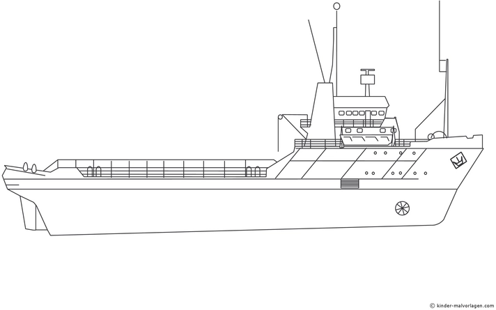 malvorlage-frachtschiff-ausmalen