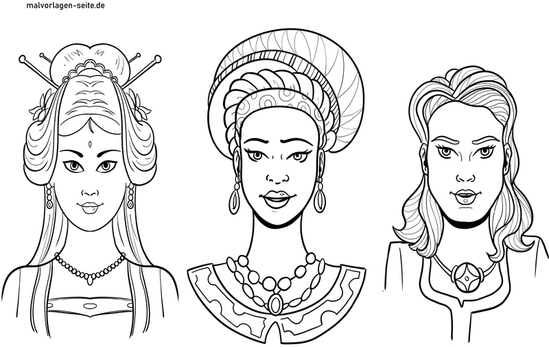 malvorlage-frauenfiguren-elegante-stile