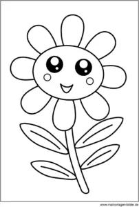 malvorlage-freche-blume-mit-gesicht-ausmalen
