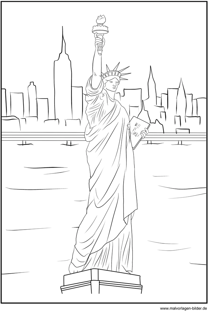 malvorlage-freiheitsstatue-new-york