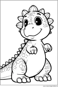 malvorlage-freundlicher-dinosaurier-zum-ausdrucken