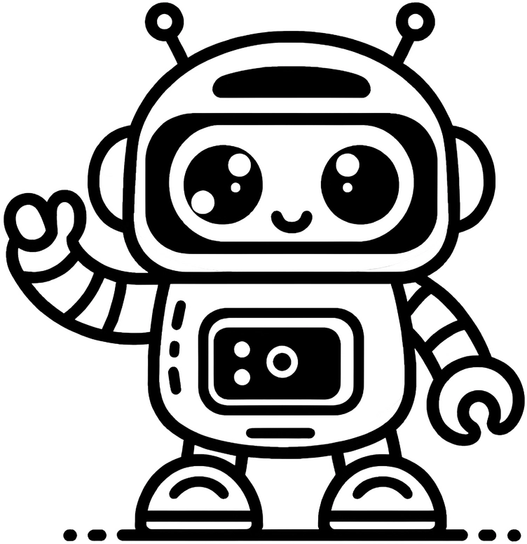 malvorlage-freundlicher-roboter-zum-ausmalen