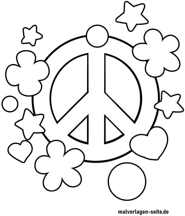 malvorlage-friedenssymbol-mit-sternen-und-herzen