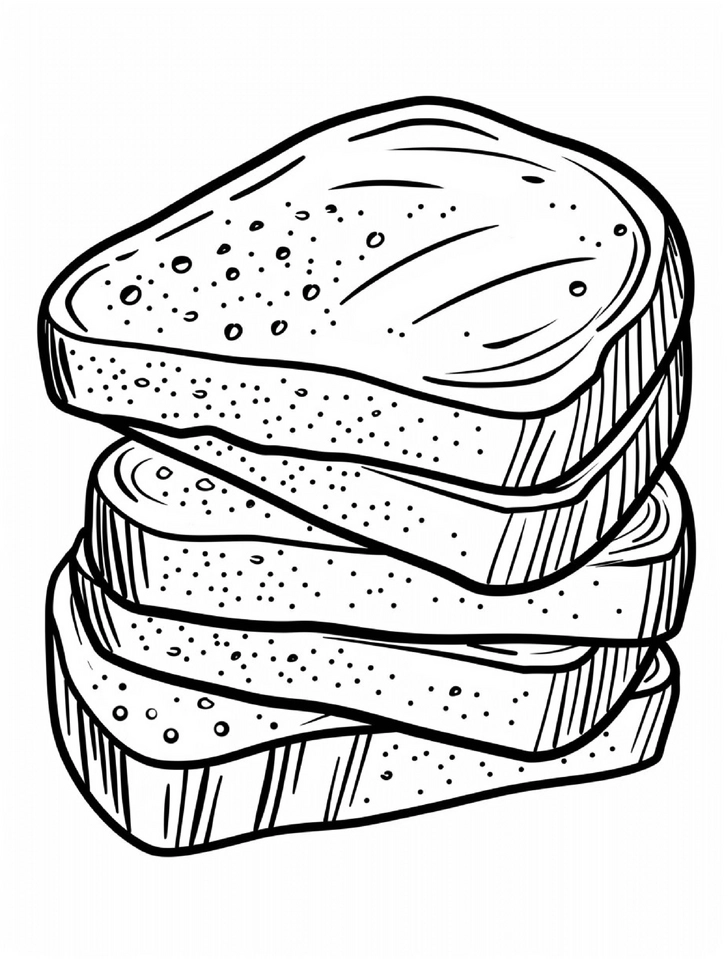 malvorlage-frisches-brot-ausmalbild