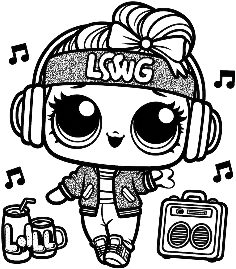 malvorlage-fröhlicher-charakter-mit-kopfhörern